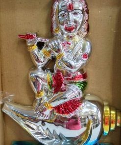 Multicolored Silver Krishna